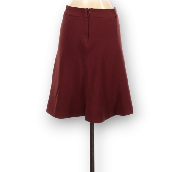 Cris Barros A-Line Skirt Size 36 Burnt Orange Rust Color Thick Fabric Brazilian - Picture 2 of 8